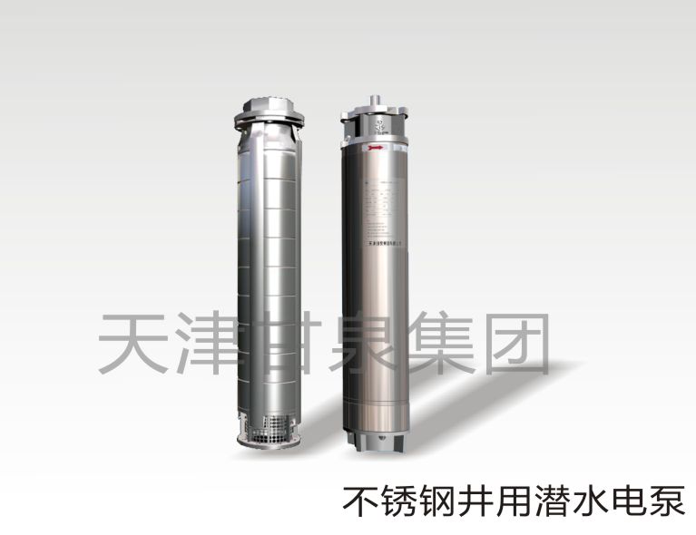不锈钢井用潜水电泵（不锈钢； 上下导铸铁；）